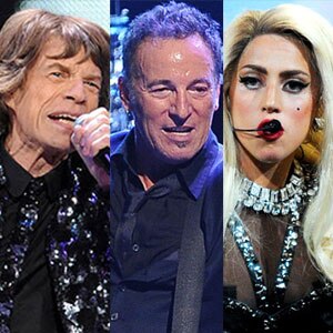 Rolling Stones, Bruce Springsteen, Lady Gaga