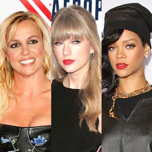 Britney Spears, Taylor Swift, Rihanna