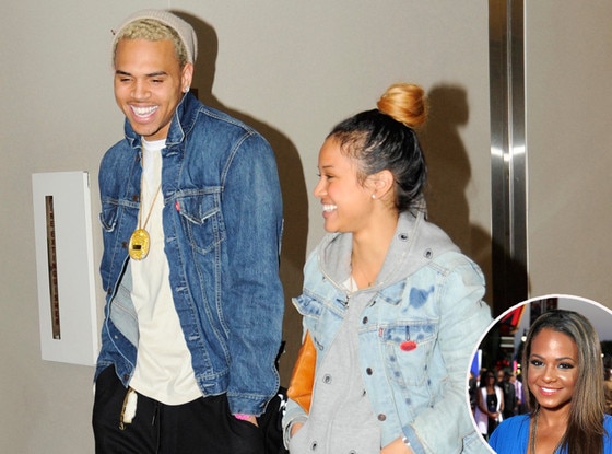 Chris Brown, Karrueche Tran, Christina Milian Chris Brown, Karrueche Tran, Christina Milian