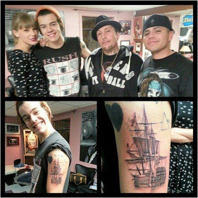 Harry Styles, Taylor Swift, tatuagens