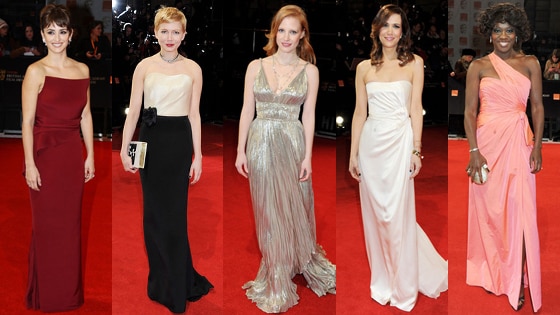 BAFTA, Kristen Wiig, Viola Davis, Jessica Chastain, Michelle Williams, Penelope Cruz