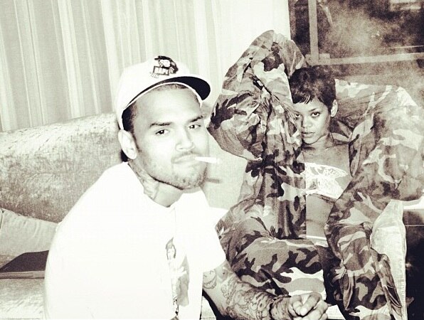 rihanna, chris brown, instagram