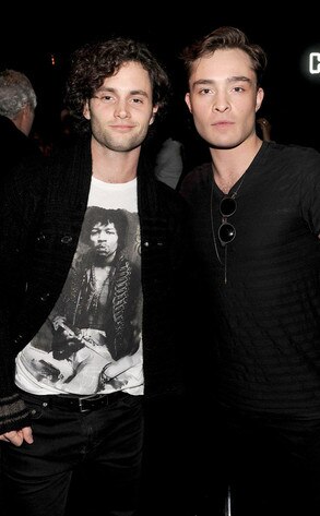 Penn Badgley, Ed Westwick, NY Fashion Week