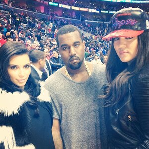 Kim Kardashian, Kanye West, Khloe Kardashian Odom, Instagram