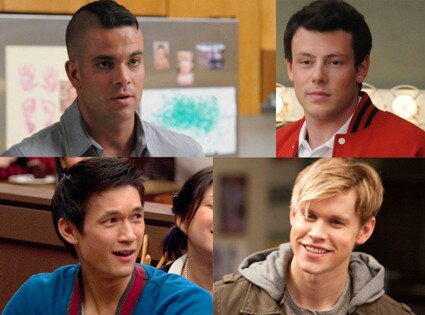 Cory Monteith, Chord Overstreet, Mark Salling, Harry Shum Jr., Glee