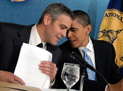 President Day Gallery, George Clooney, Barack Obama