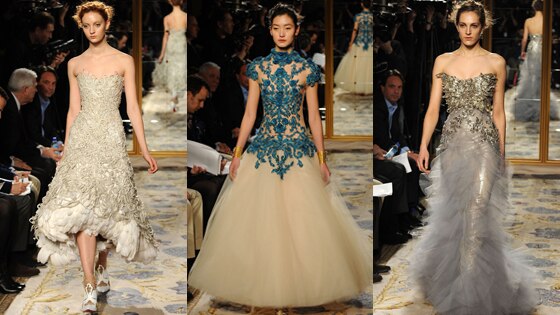  Marchesa, Model, Fall 2012 