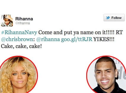 Rihanna, Chris Brown, Twitter