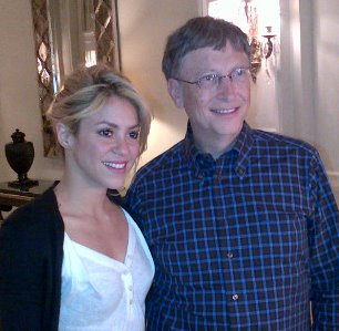 Shakira, Bill Gates