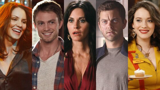 Courteney Cox, Cougar Town,  Kat Dennings, 2 Broke Girls, Joshua Jackson, Fringe, Katharine McPhee, Smash, Wilson Bethel, Hart of Dixie
