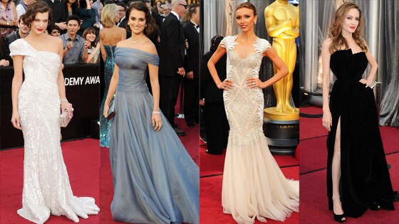 Giuliana Rancic, Milla Jovovich, Penelope Cruz, Angelina Jolie