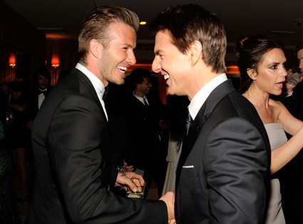 David Beckham, Tom Cruise, Victoria Backham