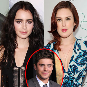 Rumer Willis, Lily Collins, Zac Efron