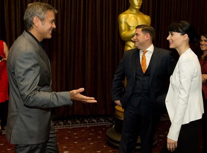 George Clooney, Rooney Mara, Oscar Luncheon