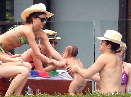 Miranda Kerr, Flynn Bloom, Orlando Bloom