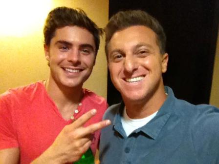 Zac Efron, Luciano Huck