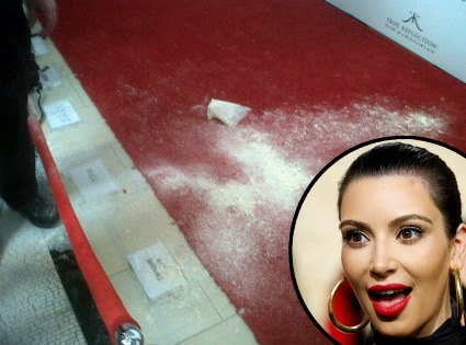 Kim Kardashian 'flour bombed' at launch for her new perfume