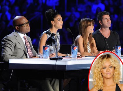 X Factor, L.A. Reid, Nicole Scherzinger, Paula Abdul, Simon Cowell, Rihanna