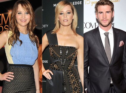Jennifer Lawrence, Elizabeth Banks, Liam Hemsworth
