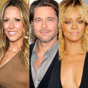 Brad Pitt, Rihanna, Sean Penn, Sheryl Crow