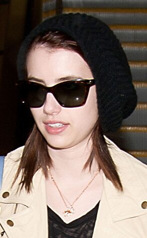 Emma Roberts is ditching the flaxenhaired tresses of days past and showed