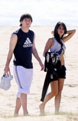 Antonella Roccuzzo y Messi