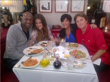 Khloe, Lamar, Kris y Bruce