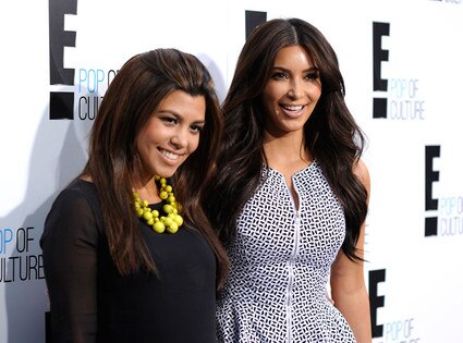 E! Upfront, Kourtney Kardashian, Kim Kardashian