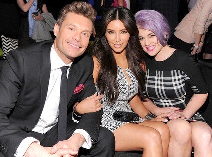 E! Upfront, Ryan Seacrest, Kim Kardashian, Kelly Osbourne