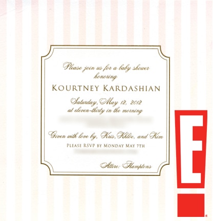 Kourtney Kardashian, baby shower invite, watermarked