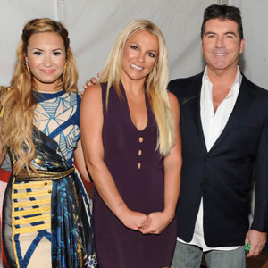 X Factor Upfront, Demi Lovato, Britney Spears, Simon Cowell