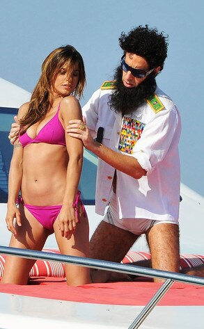 Elisabetta Canalis , Sacha Baron Cohen, The Dictator, Cannes Film Festival