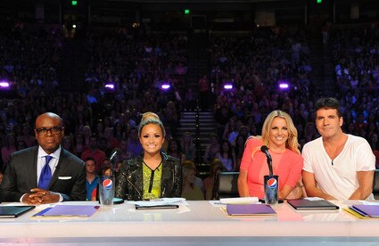 X Factor Judges, L.A. Reid, Demi Lovato, Britney Spears, Simon Cowell