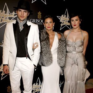 Ashton Kutcher, Demi Moore, Rumer Willis