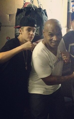 Justin Bieber, Mike Tyson, Twit Pic