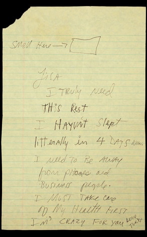 Michael Jackson, Lisa Marie Presley, Letter