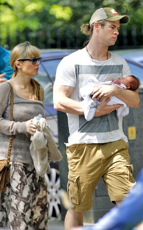 Chris Hemsworth, Elsa Pataky, India Rose