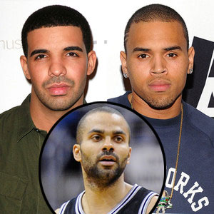 Drake, Chris Brown, Tony Parker