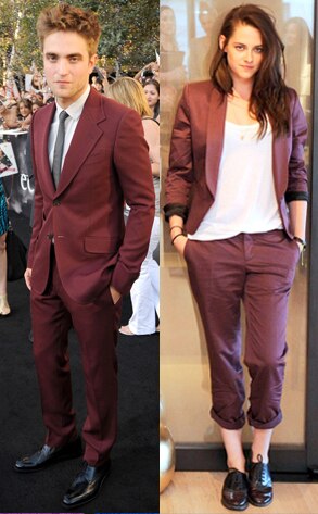 Kristen Stewart, Robert Pattinson red suit