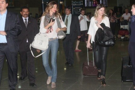 Gisele Bündchen no aeroporto