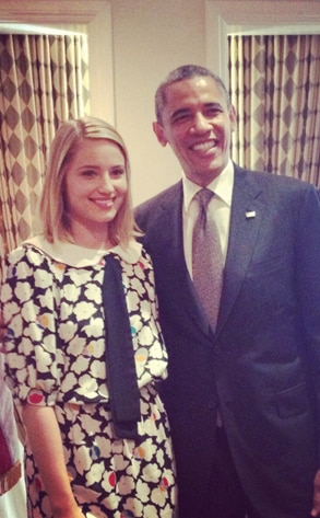 Dianna Agron, Barack Obama