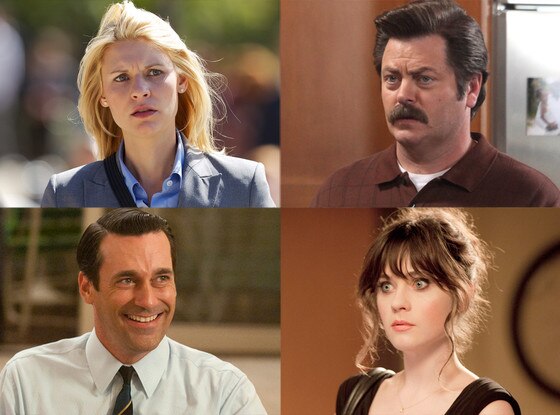 Nick Offerman, Parks and Recreation, Claire Danes, Homeland, Zooey Deschanel, New Girl, Jon Hamm, Mad Men