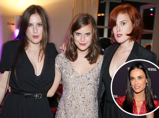 Tallulah, Scout, Rumer, Demi Moore