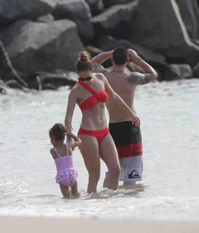 Jennifer Lopez e familia em Fortaleza