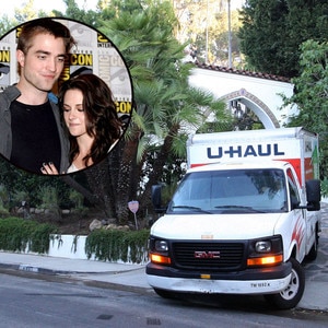 Robert Pattinson, Kristen Stewart, Moving Truck
