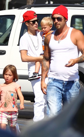 Justin Bieber, Jeremy Bieber, Jaxon Bieber, Jazmyn Bieber