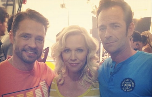 Jennie Garth, Luke Perry, Jason Priestley