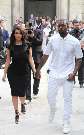 Kim Kardashian and Kanye West 