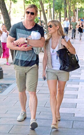 Chris Hemsworth, Elsa Pataky, India Rose