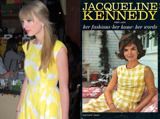 Taylor Swift, Jacqueline Kennedy, Yellow dress